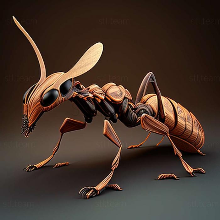 3D model Camponotus hemichlaena (STL)